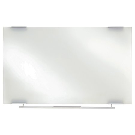 ICEBERG Clarity Glass Dry Erase Board with Aluminum Trim, Frameless, 60 x 36 31150